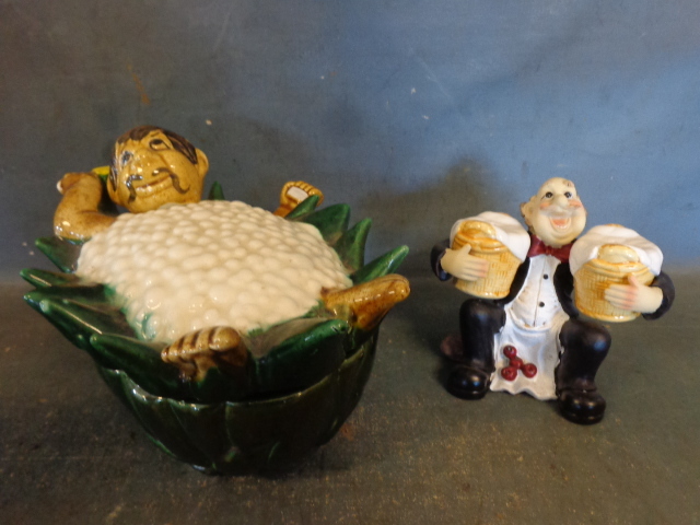 lot 156 image: Salt and Pepper Shaker and Serving Dish