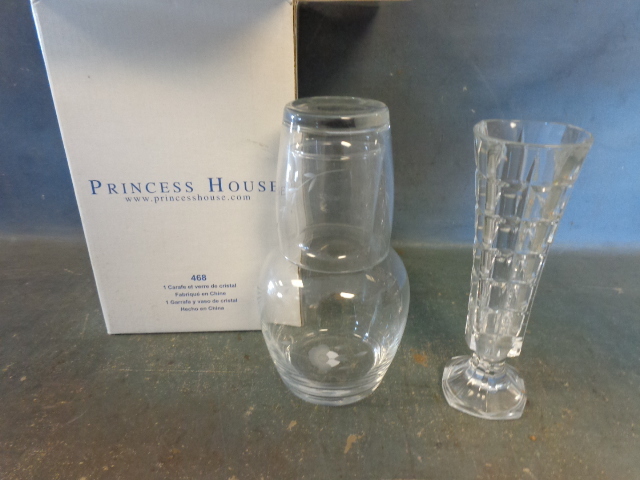 lot 168 image: Bud vase and Carafe