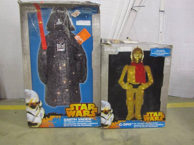 lot 21 image: Kurt S. Adler 36 in. Star Wars Darth Vader Yard Decor Kurt S Adler 36 in. C3PO Yard Decor