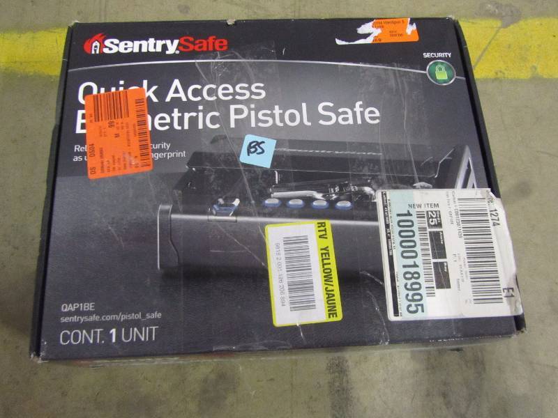 lot 27 image: SentrySafe 0.08 cu. ft. Quick Access Handgun Safe with Fingerprint Lock