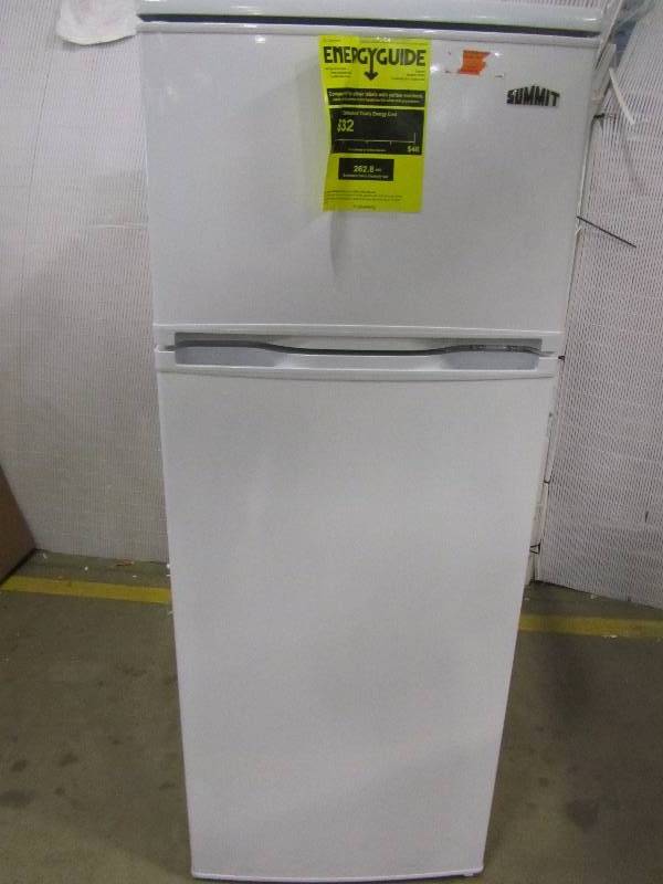 lot 30 image: Summit Appliance 6.4 cu. ft. Top Freezer Refrigerator in White
