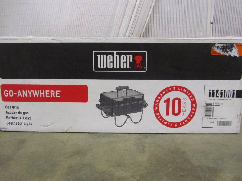 lot 35 image: Weber Go-Anywhere Portable Single Burner Propane Gas Grill