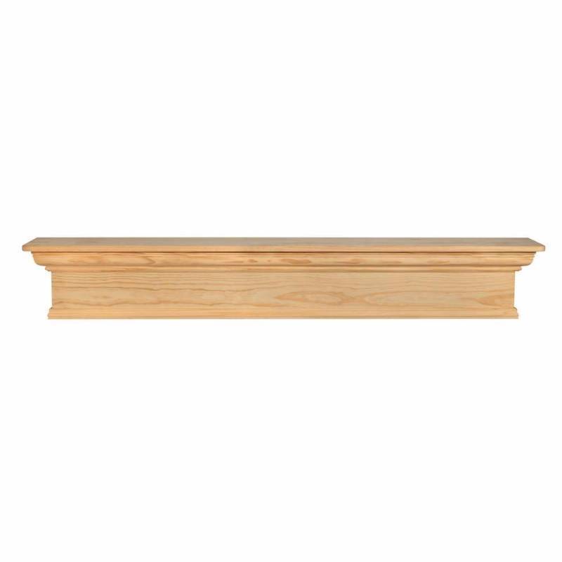 lot 6 image: Pearl Mantels Savannah 5 ft. Unfinished Cap-Shelf Mantel