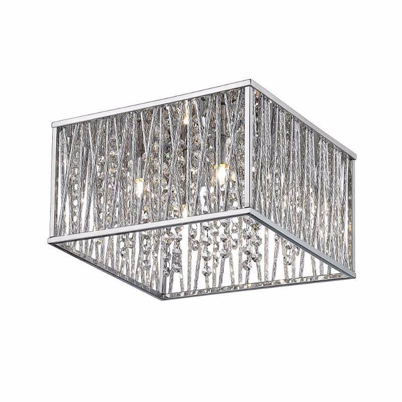 lot 91 image: Home Decorators Collection 4-Light Chrome Flushmount