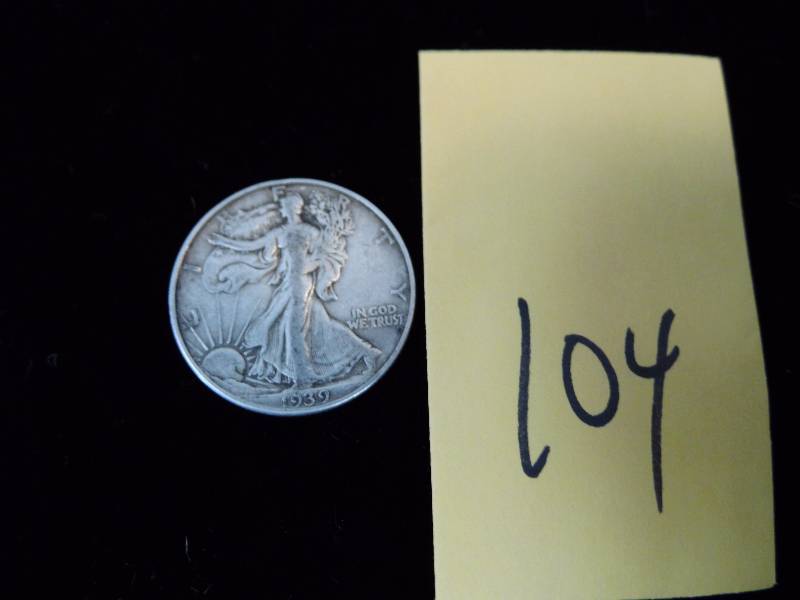 lot 104 image: 1939 Half Dollar