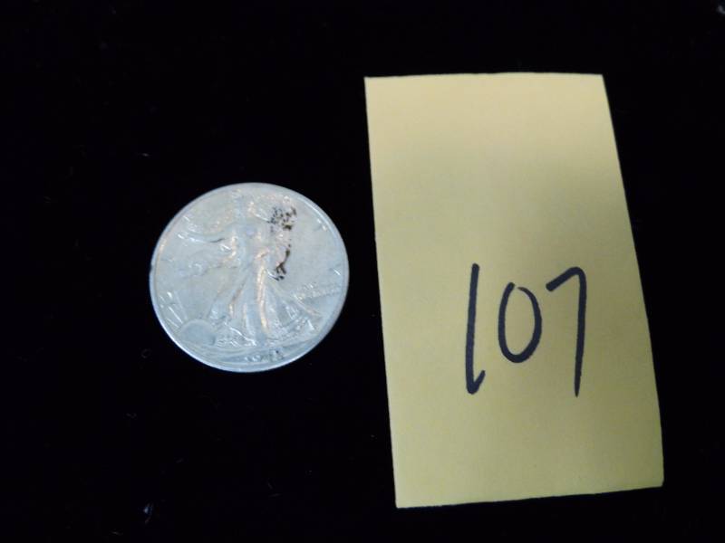 lot 107 image: 1945 Half Dollar