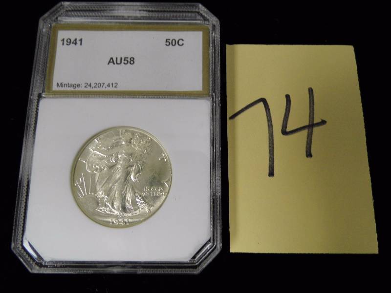 lot 74 image: 1941 Half Dollar