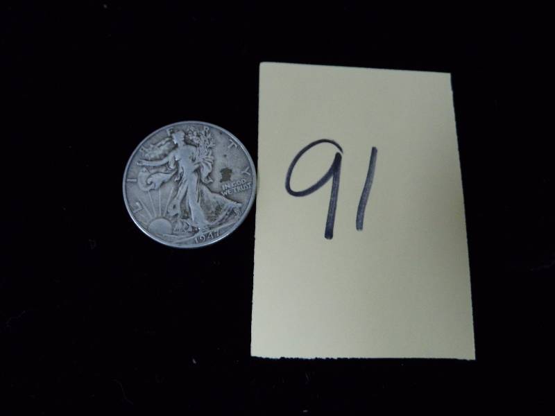 lot 91 image: 1947 Liberty Half Dollar