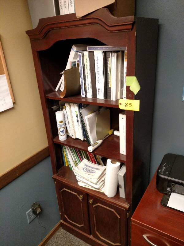 lot 25 image: CabinetShelf Unit, 30x15x75, Conte...