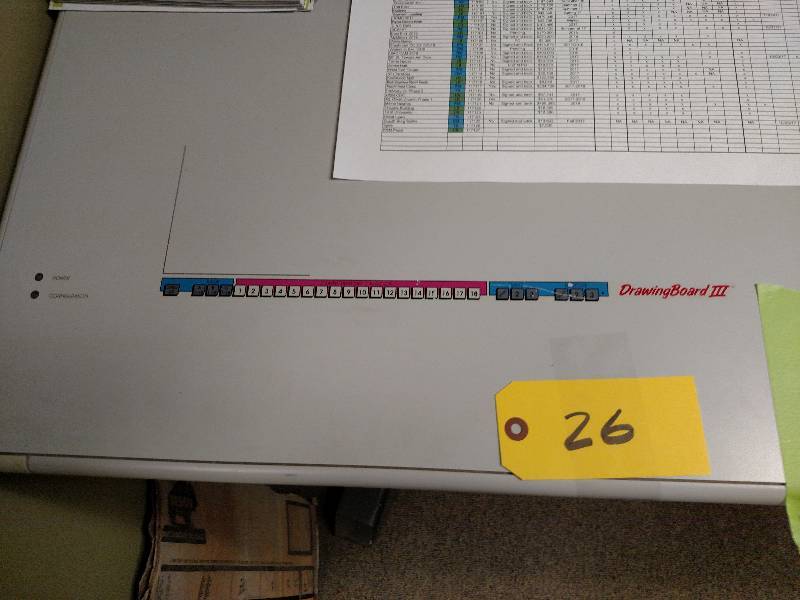 lot 26 image: Cal Comp Drawing Board III Digitizi...