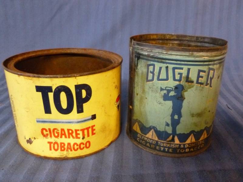 lot 65 image: Vintage Tobacco Cans