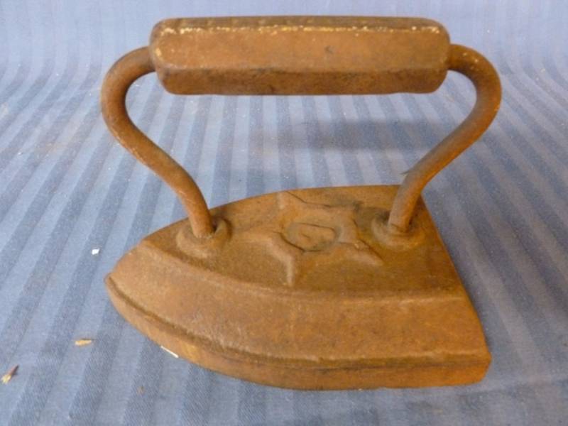 lot 240 image: Antique Sad Iron