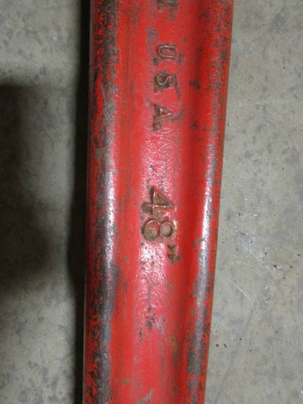 lot 62 image: Ridgid 48 Pipe Wrench