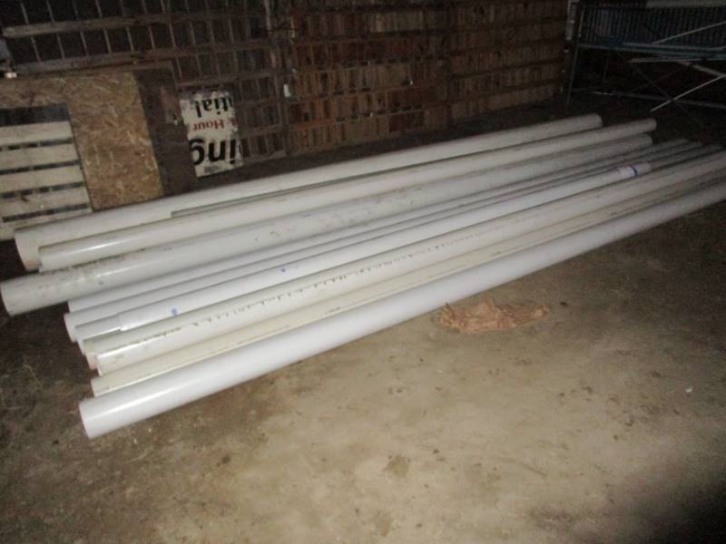 lot 140 image: Lot of Large PVC Pipe