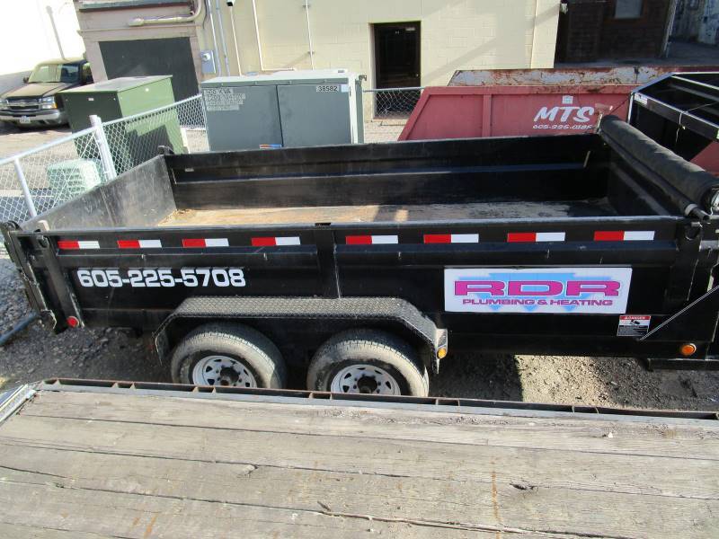 lot 6 image: 2008 Load Trail 7X14 Dump Trailer