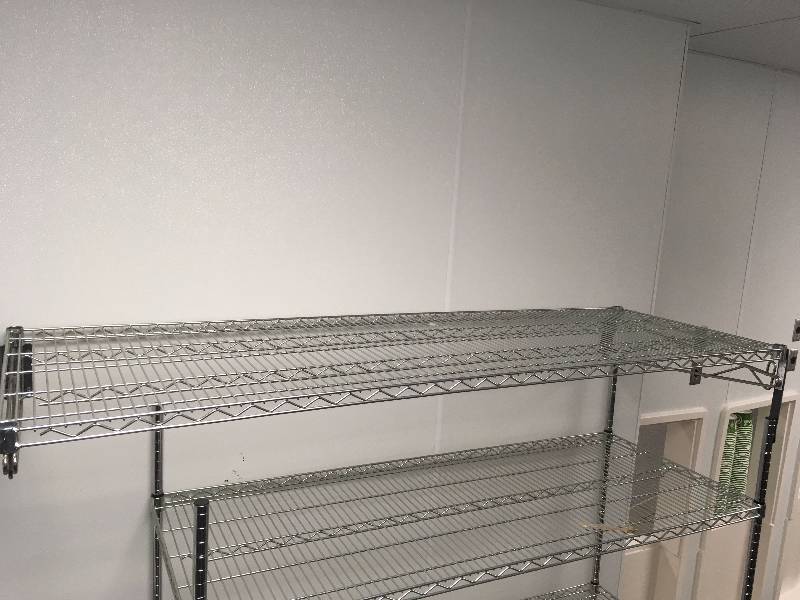 lot 52 image: OLYMPIC STORAGE METAL WALL SHELF, NSF CERTIFIED