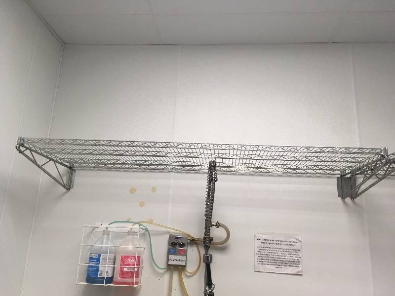 lot 53 image: OLYMPIC STORAGE METAL WALL SHELF, NSF CERTIFIED