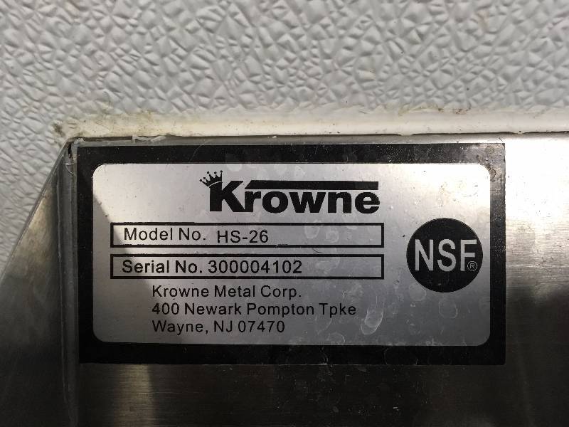 lot 58 image: KROWNE FOOD SERVICE SINK, NSF CERTIFIED
