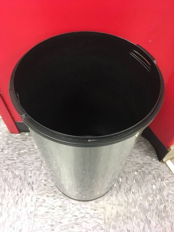 lot 39 image: STAINLESS STEEL GARBAGE BIN