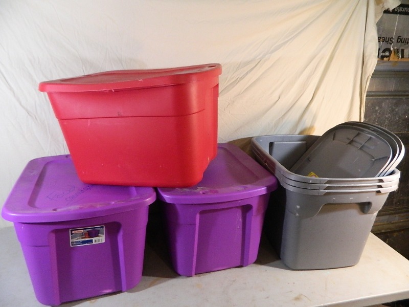 6 Totes with Lids
