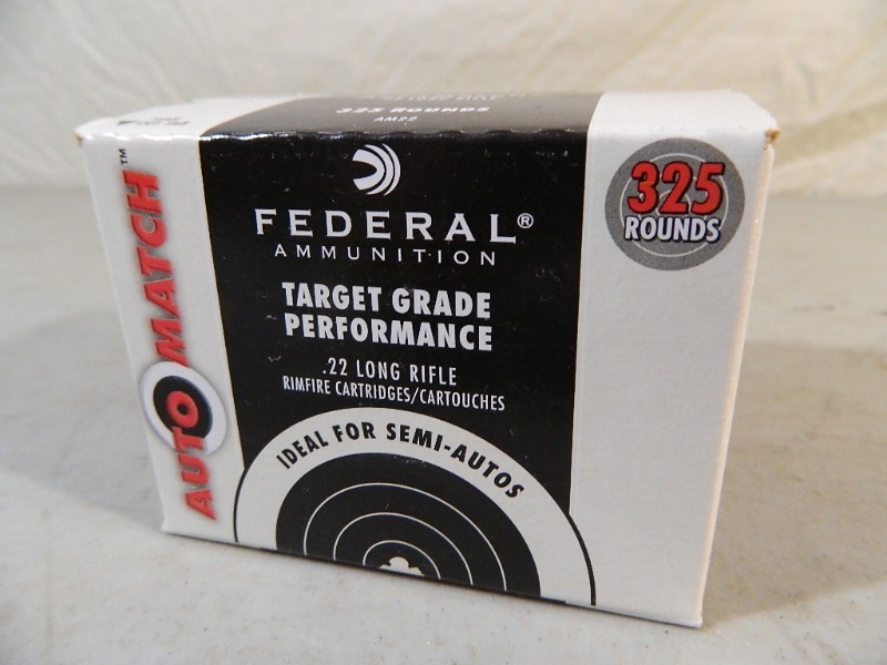 325 Rounds Federal .22 Long Rifle Ammo