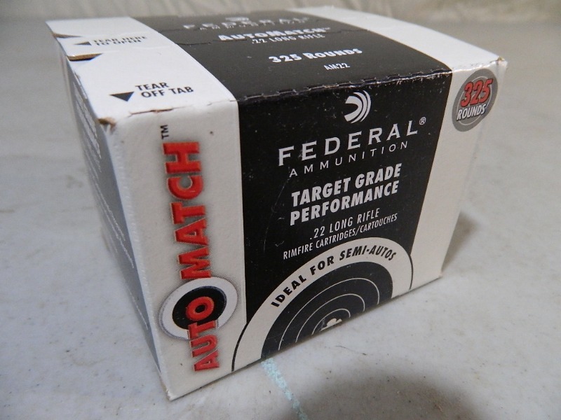 325 Rounds Federal .22 Long Rifle Ammo