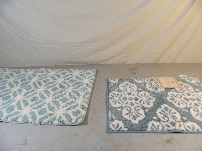 2 New Pretty Non Slip Rugs