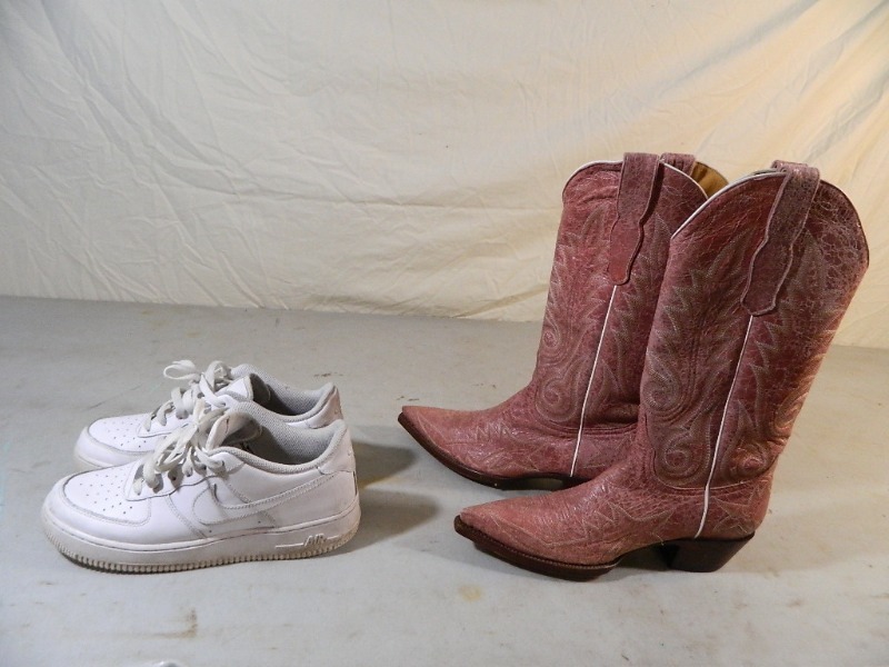 Nike AF1 Shoes and Womens Cowgirl Boots