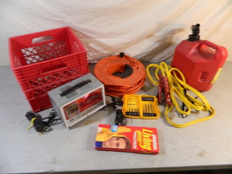 Jumper Cables, Battery Charger, Extension Cord, More