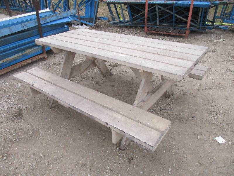 lot 90 image: Wooden Picnic Table