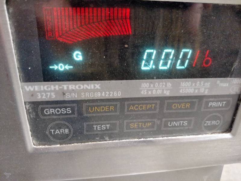 lot 15 image: Weigh-Tronix 3275 100 lb. Scale, Wo...