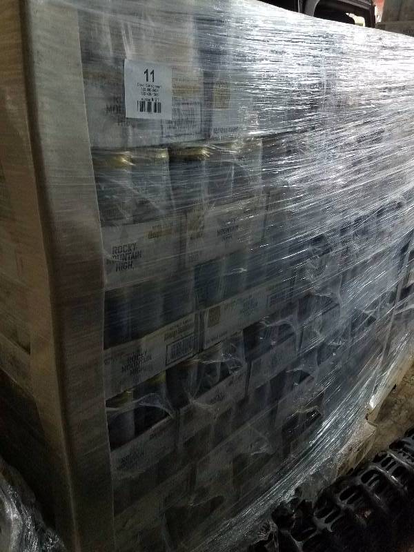 lot 12 image: Pallet of Rocky Mountain High Hemp Lemonade Sparkling Water