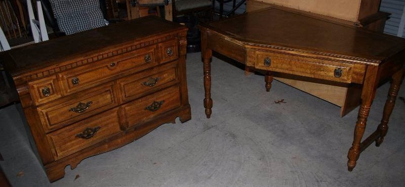 Desk and Dresser Combo