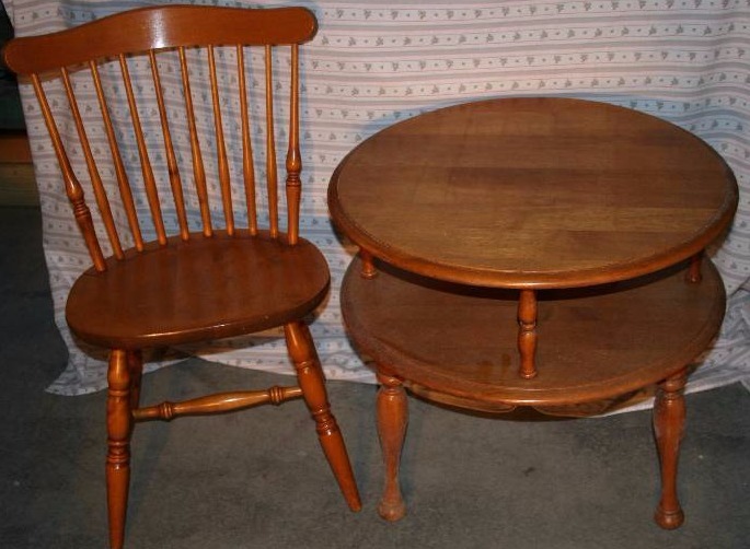 Side Table and Chair