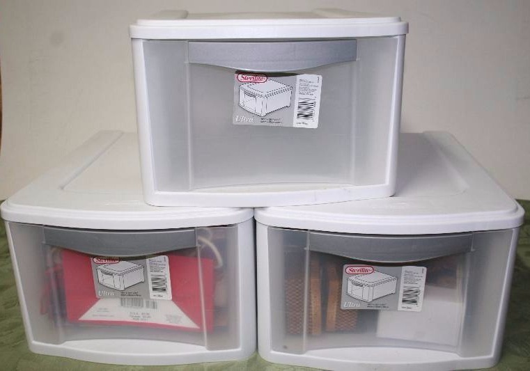 Plastic Bins and Gift Bags