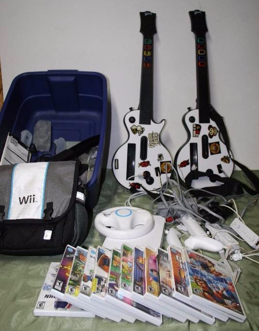 Nintendo Wii with Games and Accessories