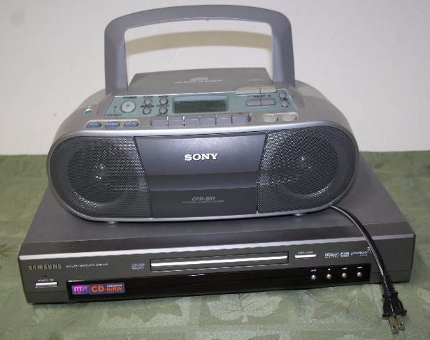 DVD player and CD Radio