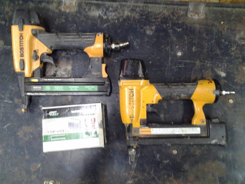 lot 13 image: 2-Bostitch Air Staplers-18 Gauge 1-14 X 14 Staples