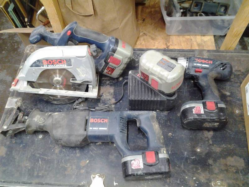 Bosch 24 Volt Cordless Drill Circular Saw Reciprocating Saw With