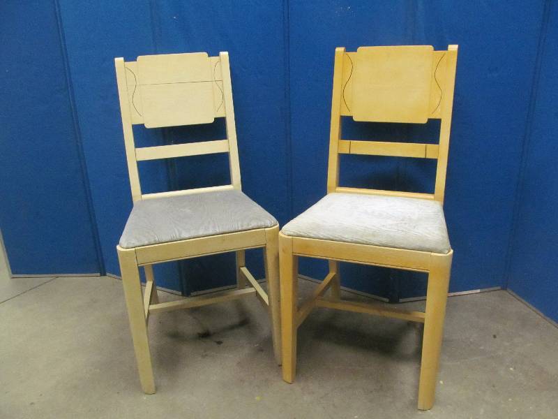 vintage wood dining chairs