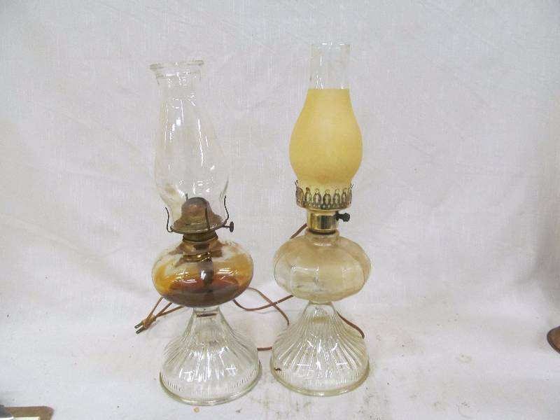vintage oil lamps