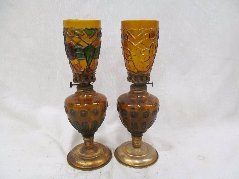 vintage oil lamps