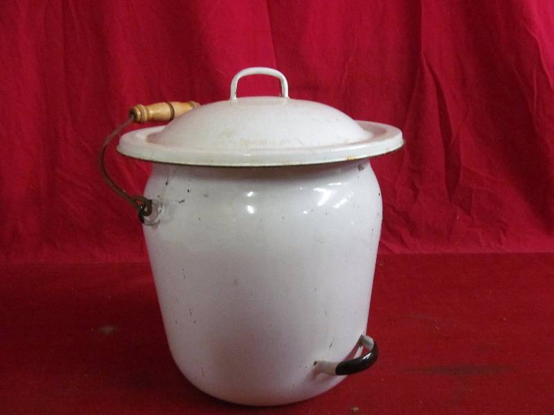 vintage commode bucket