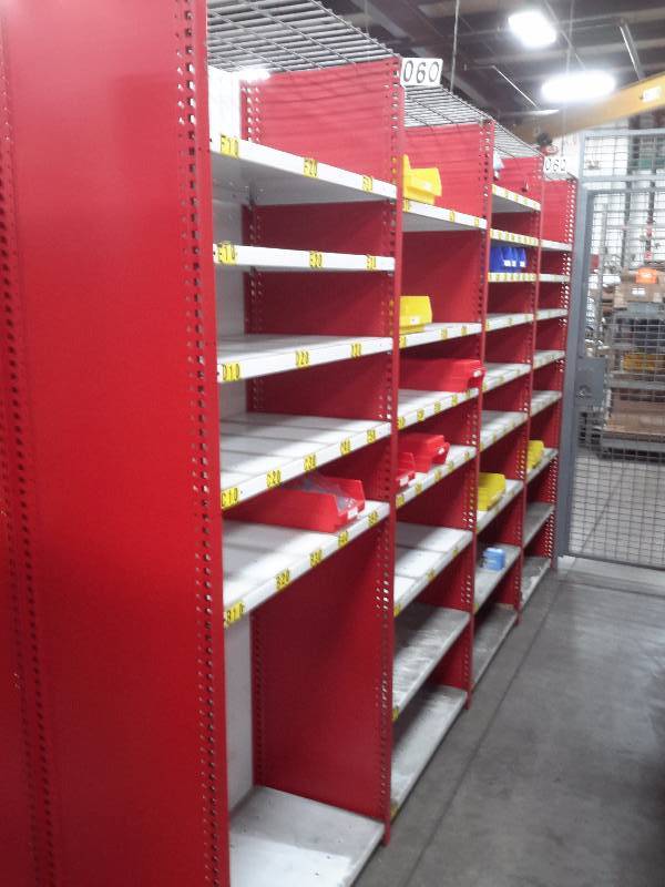 lot 7 image: Adjustable Modular Shelving as pictured.