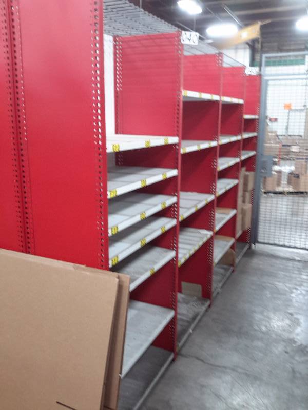 lot 10 image: Adjustable Modular Shelving as pictured.