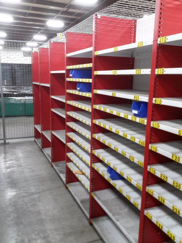 lot 12 image: Adjustable Modular Shelving as pictured.