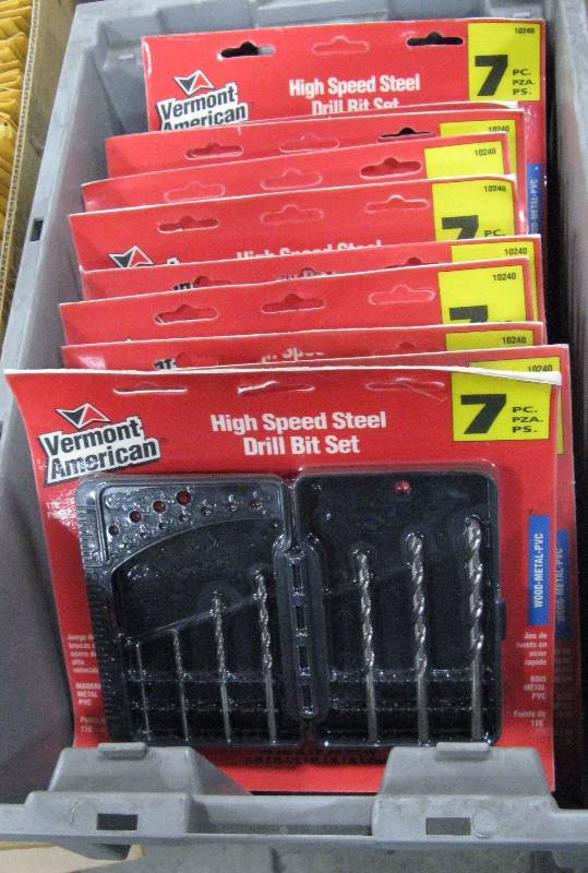 lot 51A image: 10 Packages of Vermont America Drill Bits.. Packages of 7