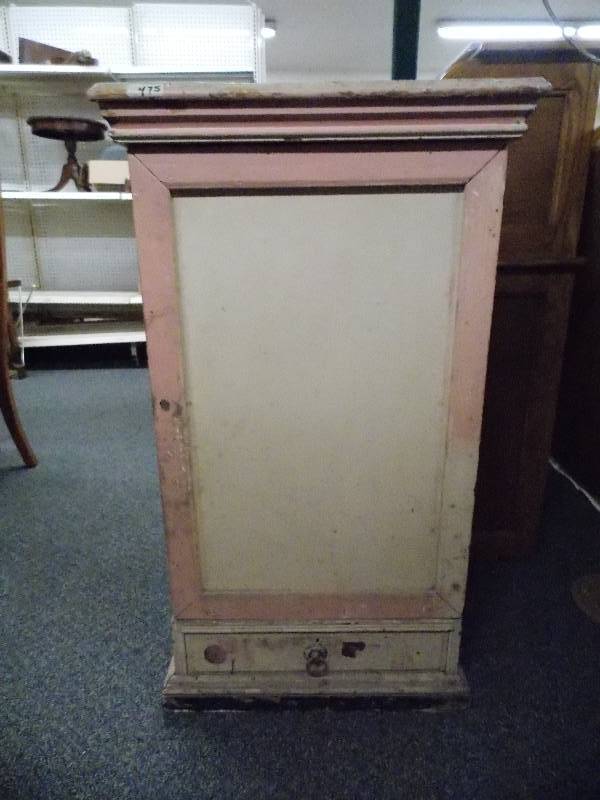 lot 32 image: Primitive Wood Cabinet