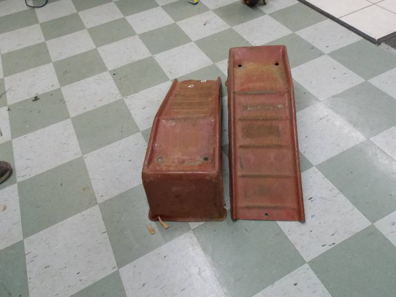 lot 64 image: Steel Car Ramps Pair