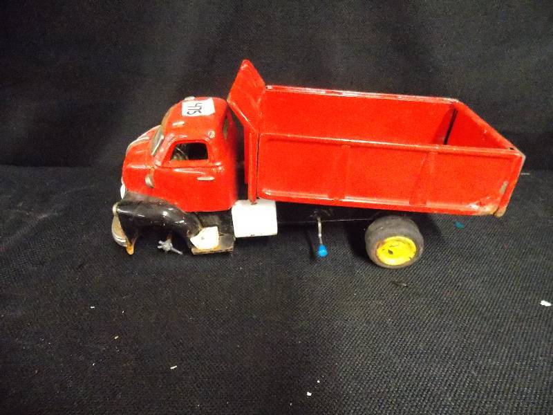 Red Metal Dump Truck Japan Parts